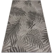 Rugsx Preproga v videzu sisala FLOORLUX 20504 Listi 60x110 cm Siva