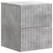 vidaXL vidaXL Stenski nočni omarici Betonsko siva 33 x 34,5 x 40 cm, (5000209472)