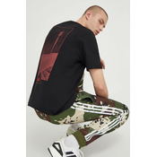 Bombažna kratka majica adidas TIRO moška, črna barva
