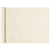 Balkonski zastor krem 90 x 300 cm HDPE