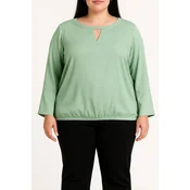 Plus size bluza, menta