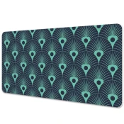 Decormat Podloga za pisalno mizo Neon blue 120x60 cm