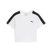 Womens Puma T7 Baby Tee Youth, White, Size 15-16Y, Shop