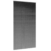 Vidaxl Komarnik za vrata iz temno sivo 120x220 cm bambus