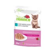 Natural Trainer Cat Kitten&Young, vrečka - polenovka - 85 g 12 x 85 g