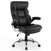 Northix Ergonomski pisarniški stol zložljivi nasloni nagib 125 kg