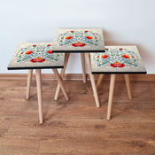 HANAH HOME Set 3 stocica 3Shp144 Multicolor
