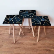 Hanah Home Set klub stocica 3Shp230, 3 komada, Šarena