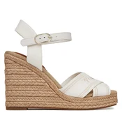 Espadrile Tommy Hilfiger Tommy Hilfiger Espad High Wedge FW0FW08668 Écru