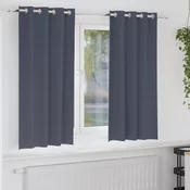 Zavjese za blackout s prstenovima 2 pcs Antracit 175 x 140 cm