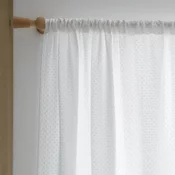 Bela prosojna zavesa 140x229 cm Muscat Waffle – Pineapple Elephant