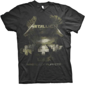Metallica Majica Master Of Puppets Distressed Unisex Black S