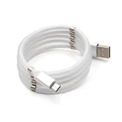 Data kabl magnet micro USB beli