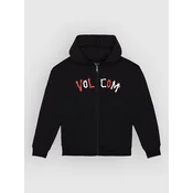 Volcom Fa Ozzy Fleece Kids Zip Jacket black