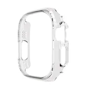 Kmaxai Zaštitno kucište za pametni sat + Zamenska narukvica za pametni sat za Apple Watch Ultra 3, Providna