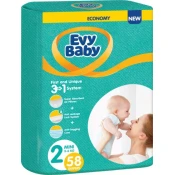 Evy baby pelene twin 2 mini 58kom 3-6kg 3 u 1 ( A054565 )