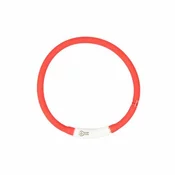 Duvo+ Ogrlica za pse, Svetleca Usb Silikonska, 45cm, Crvena