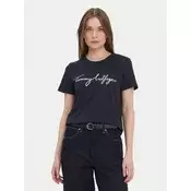 Tommy Hilfiger Majica Heritage Graphic Tee WW0WW24967 Mornarsko modra Regular Fit