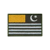 shumee Našitek zastave Azad Jammu in Kašmir - magnetna podlaga - vezen našitek/značka/emblem