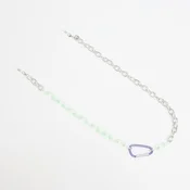 D.Franklin Link Chain Green/Silver Green, Silver Universal