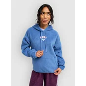 Roxy Cool Calling Fleece ženski pulover s kapuco dutch blue