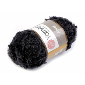 Pletena preja Mink 50 g - (336) črno črnilo