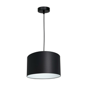 Luster na sajli ARDEN 1xE27/60W/230V precnik 25 cm crna/bela