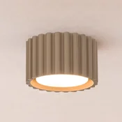 SOLLUX LIGHTING Stropna svetilka Aura 1, siva, enogorilna, O 10 cm, GX53 - Hodnik - Sodobni - Aluminij