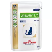 24x85g Royal Canin Veterinary Diet Feline Urinary S/O,koščki v omaki