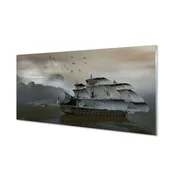 tulup.si Zidna obloga za kuhinju Ladja morje gore 120x60 cm