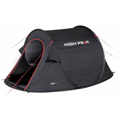 High Peak Vision 2 šotor za 2 osebi, črn