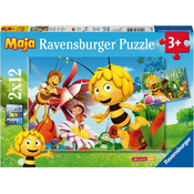Ravensburger sestavljanka Čebelica Maja in cvetlični vrt 2x12d