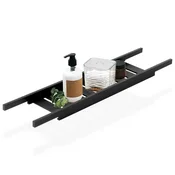 Northix Kopalniški regal za kad, bambus, črn, 68 cm