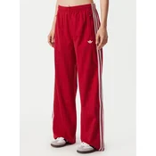 Hlače adidas Pinstripe Firebird Loose Trackpant Team Victory Red/ White/ Team Victory Red XS