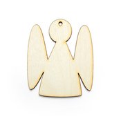 Drveni ukras za dekupaž za kačenje - Anđeo (drveni proizvodi)