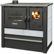 Portoss štednjak s pecnicom Pro PANONIA, 10,54kW, bijela, lijevi
