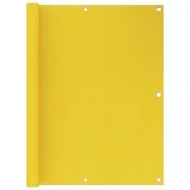 Vidaxl Balkonsko platno rumeno 120x300 cm HDPE