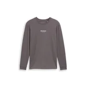 TOM TAILOR DENIM Majica antracit/bela