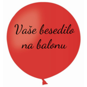 Personal Balon z besedilom - rdeč 80 cm
