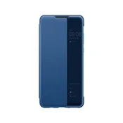 Huawei original preklopna torbica Smart View za Huawei P30 Lite modra z okenčkom