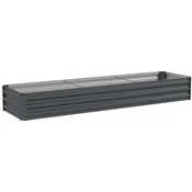 Homestar Dvignjena vrtna greda 240x60x30 cm temno siva