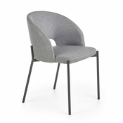 Halmar Jedilni stol K373 - sivo/črn