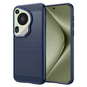 TPU gel ovitek Brushed Carbon za Huawei Pura 70 Ultra - moder