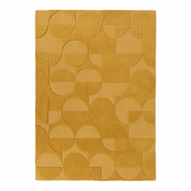 Rumena volnena preproga Flair Rugs Gigi, 120 x 170 cm