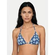 ROXY Bikini zgornji del Essentials Tiki Tri  modra / jelka / bela
