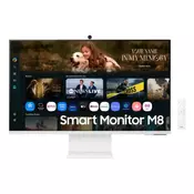 Samsung Smart Monitor S32FM801UU (M8) 32 4K UHD Smart monitor (Tizen, USB-C, kamera)
