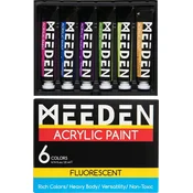Meeden 34.1284 Set akrilnih barv Fluorescent Shades 6 x 22 ml