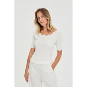 Ženski pulover Marisse L-SW-4907 Umazano bela