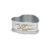 Patisse Patisse mini pekač za torto v obliki srca z zadrgo 12 cm Silver-top P03690