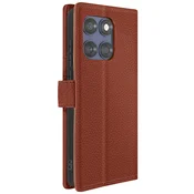 AVIZAR Ohišje za denarnico Motorola Edge 60 Fusion z magnetnim trakom, Rjava, (5000017037)